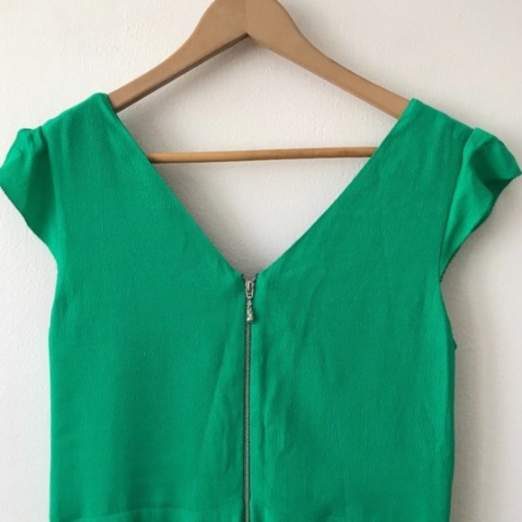 Kate Spade Lucia Crepe Dress in Kelly Green - Picture 3 of 5